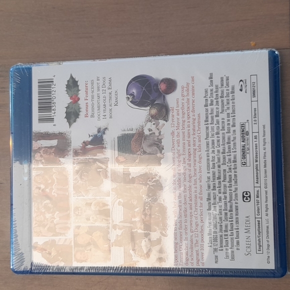 Un opened blue ray movie ( The 12 dogs at christmas) - Picture 2 of 3